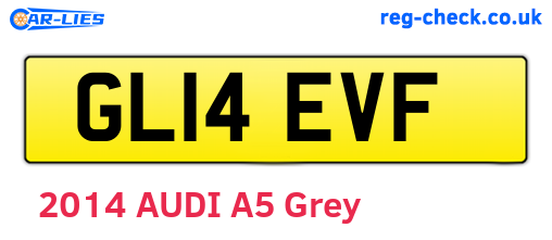 GL14EVF are the vehicle registration plates.