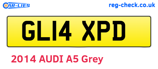 GL14XPD are the vehicle registration plates.
