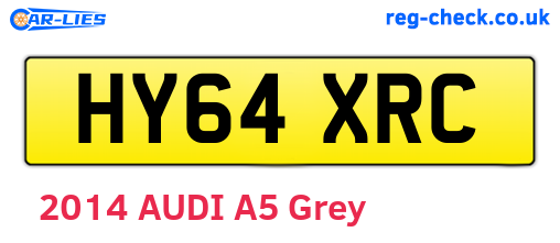 HY64XRC are the vehicle registration plates.