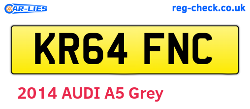 KR64FNC are the vehicle registration plates.