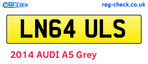 LN64ULS are the vehicle registration plates.