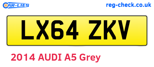 LX64ZKV are the vehicle registration plates.