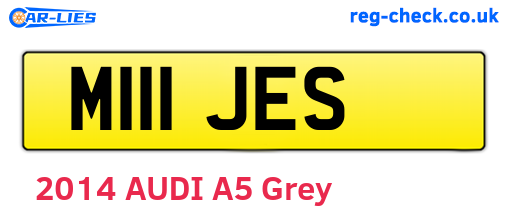 M111JES are the vehicle registration plates.