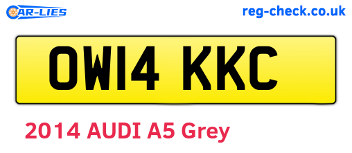 OW14KKC are the vehicle registration plates.