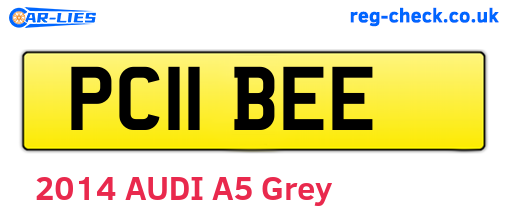 PC11BEE are the vehicle registration plates.