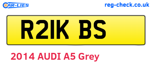 R21KBS are the vehicle registration plates.
