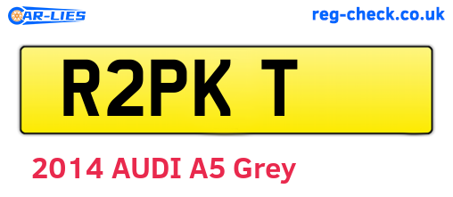 R2PKT are the vehicle registration plates.
