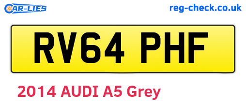 RV64PHF are the vehicle registration plates.