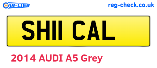 SH11CAL are the vehicle registration plates.