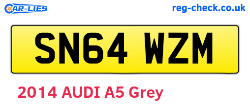 SN64WZM are the vehicle registration plates.