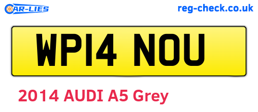 WP14NOU are the vehicle registration plates.