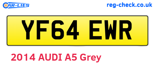 YF64EWR are the vehicle registration plates.
