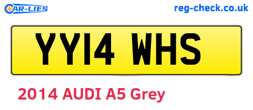 YY14WHS are the vehicle registration plates.