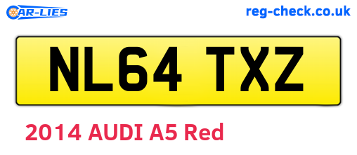NL64TXZ are the vehicle registration plates.