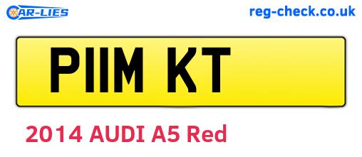 P11MKT are the vehicle registration plates.