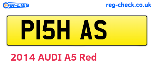 P15HAS are the vehicle registration plates.
