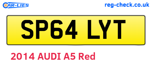 SP64LYT are the vehicle registration plates.