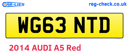 WG63NTD are the vehicle registration plates.
