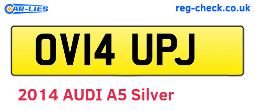 OV14UPJ are the vehicle registration plates.