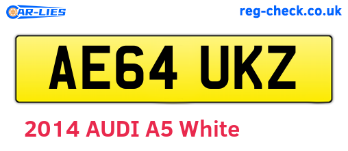 AE64UKZ are the vehicle registration plates.