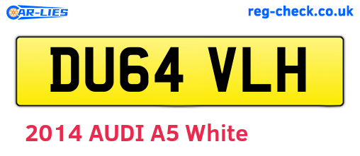DU64VLH are the vehicle registration plates.