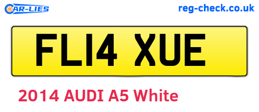 FL14XUE are the vehicle registration plates.