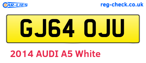 GJ64OJU are the vehicle registration plates.