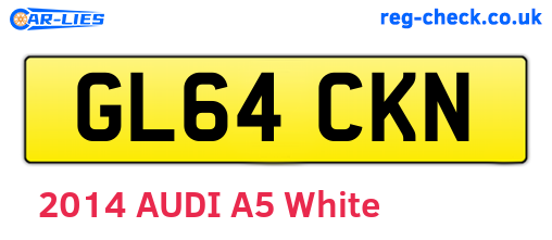 GL64CKN are the vehicle registration plates.
