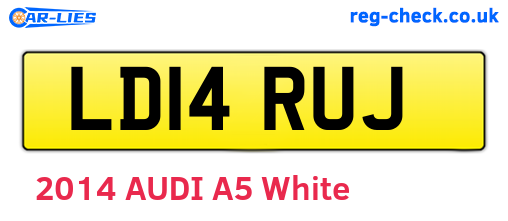 LD14RUJ are the vehicle registration plates.