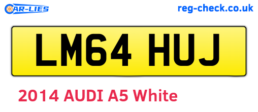 LM64HUJ are the vehicle registration plates.