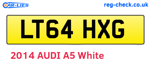 LT64HXG are the vehicle registration plates.