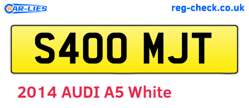 S400MJT are the vehicle registration plates.