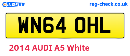 WN64OHL are the vehicle registration plates.