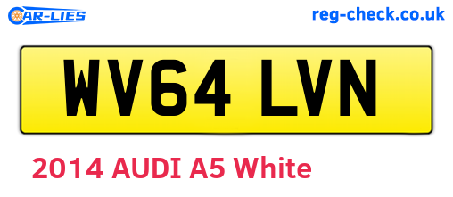 WV64LVN are the vehicle registration plates.