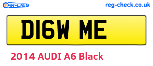 D16WME are the vehicle registration plates.