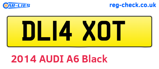 DL14XOT are the vehicle registration plates.