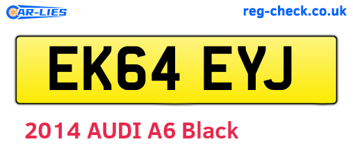 EK64EYJ are the vehicle registration plates.