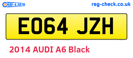 EO64JZH are the vehicle registration plates.