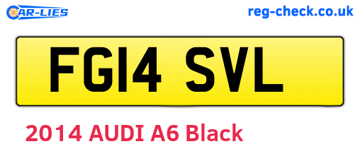 FG14SVL are the vehicle registration plates.