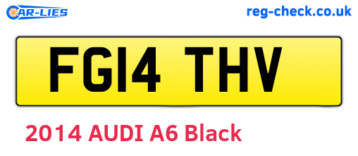 FG14THV are the vehicle registration plates.