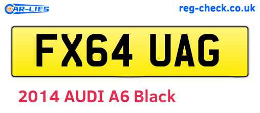 FX64UAG are the vehicle registration plates.