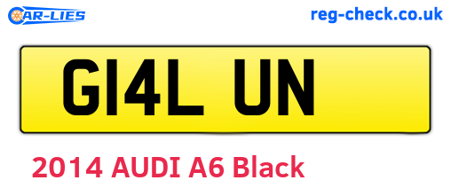 G14LUN are the vehicle registration plates.