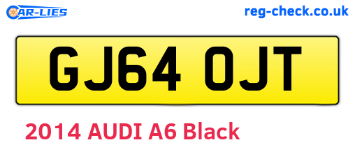 GJ64OJT are the vehicle registration plates.