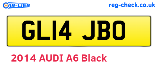 GL14JBO are the vehicle registration plates.