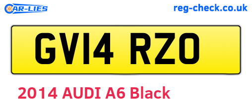 GV14RZO are the vehicle registration plates.