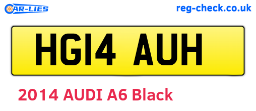 HG14AUH are the vehicle registration plates.