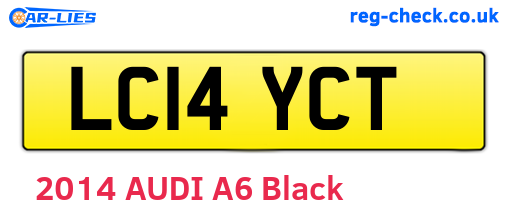 LC14YCT are the vehicle registration plates.