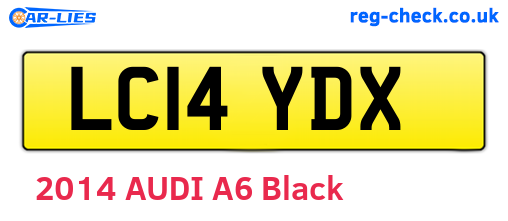 LC14YDX are the vehicle registration plates.