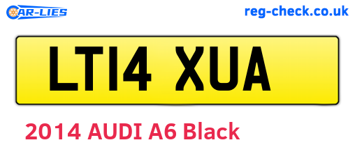 LT14XUA are the vehicle registration plates.