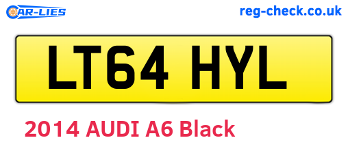 LT64HYL are the vehicle registration plates.